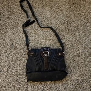 Brighton Black and Brown Crossbody Bag